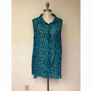 EUC Torrid Cheetah Sleeveless Tunic